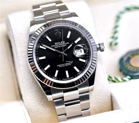 balck face rolex|Rolex datejust 41mm black dial.